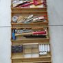 Vintage Rolykit storage box full with useful pieces plus books Image 9