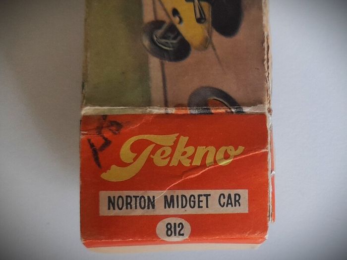 Diecast Vintage Tekno Cooper Norton Midget Car - Very Good Condition/Good Original Box