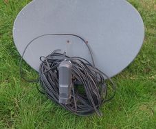 Sky satellite with brackets and Sky box