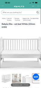 Babylo Ella cot bed - white