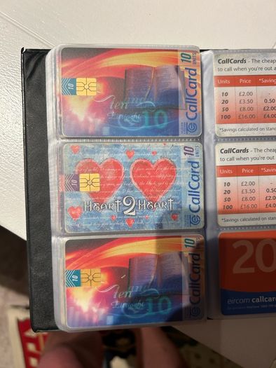 callcards start at 1 euro each most are 2 euro each