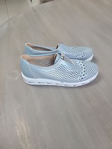 Brand new pair of silvery blue mesh shoes from CINDERS