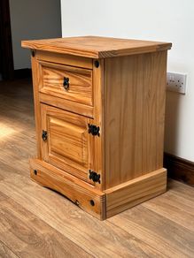 Solid wood locker or side table in perfect condition