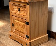 Solid wood locker or side table in perfect condition