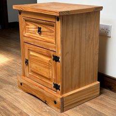 Solid wood locker or side table in perfect condition
