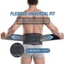 Back Brace for Scoliosis Sciatica and Back Pain Relief, Lumbar Support Belt for Men and Women, Adjustable Lower Back Support Brace with PU Image 3
