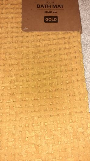 Gold Bath Mat 80 x 50