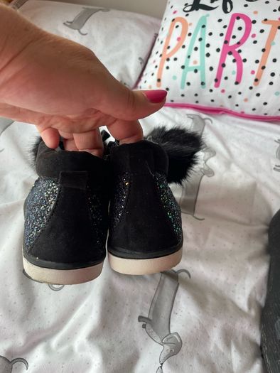 Girls glitter boots -as new