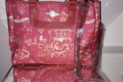 Brand New Pip Studio Designer Pink/Red Patterned Handbag