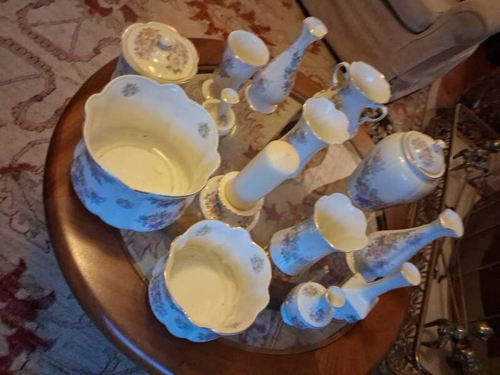 Royal Tara Vintage Pink Floral China Collection of 14 Pieces