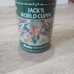 Jack Charlton world cuppa 1990 tea bag tin