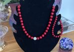 Pearl Necklace, Bracelet and Earrings