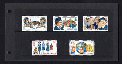 1985 Isle of Man 75th Anniversary of Girl Guide Movement Commemorative Stamp Presentation Pack
