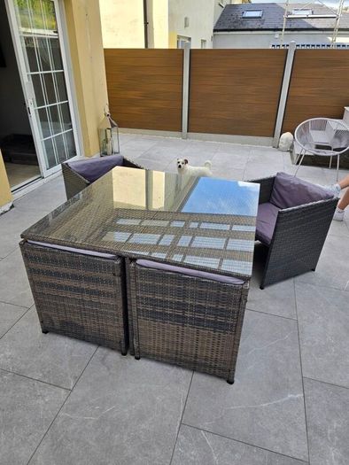 outdoor table and chair