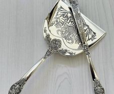 Crumb Tray Antique Butler Godinger Silver Art Co