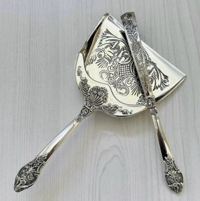 Crumb Tray Antique Butler Godinger Silver Art Co