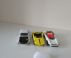 Up for sale is a set of three authentic vintage Corgi Toys die-cast cars from the early 1970s