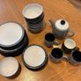 Denby 28 piece Set - Jet Range - stripes & grey mix Image 2