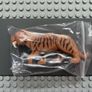 lego animal Cat, Large (Saber-Toothed Tiger) with Light Yellow Eyes, Long Teeth and Reddish Brown Stripes Pattern Image 3