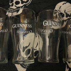 Guinness Draught 00 beer Official Pint Glass