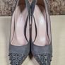 womens CARVELA Kurt Geiger high heels grey suede court shoes glittery spike toes UK 6 EU 39 Image 4