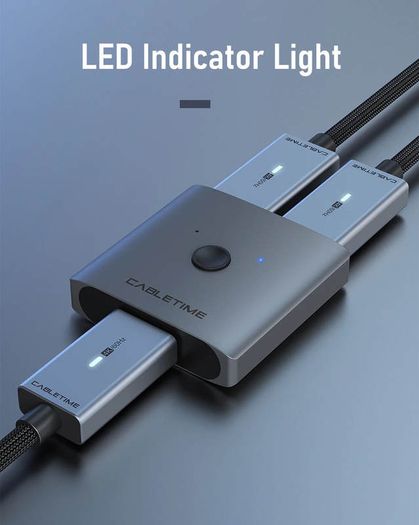 Cabletime 4K@60Hz HDMI 2.0 Bi-Directional Switch/KVM/Splitter Aluminum Alloy (Brand New/Warranty)
