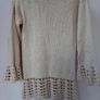 vintage 100% cotton hand knit jumper Image 3