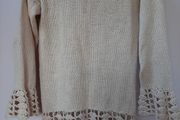 vintage 100% cotton hand knit jumper