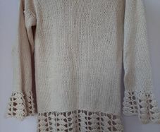 vintage 100% cotton hand knit jumper