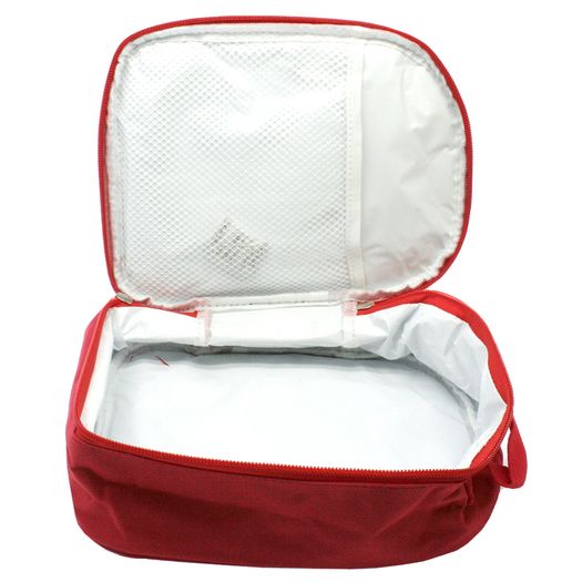 Red Lunch Bag for Kids with custom printed personalised photo or image / back to school stationery