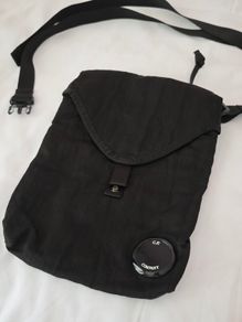 Authentic C.P. Company Black Crossbody Shoulder Bag with Lens Detail