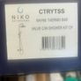 Niko Bathrooms Rayne Thermo Bar Valve C/w Shower Kit Cp Image 3