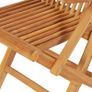 5 Piece Garden Dining Set Solid Teak Wood Image 9