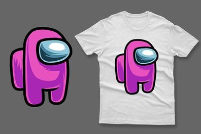 Pink imposter among us t-shirt impostor t-shirt