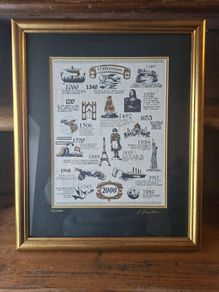 World Millennium 2000" Limited Edition signed print by Artist S. Donaldson