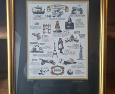 World Millennium 2000" Limited Edition signed print by Artist S. Donaldson