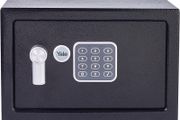 Small Value Safe, Digital Keypad, LED Light Indicators, Steel Locking Bolts, Emergency Override Key, Wall And Floor Fixings, Black Finish, 8 Litre Capacity 20 x 31 x 20 cm (FREE POSTAGE)