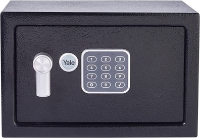 Small Value Safe, Digital Keypad, LED Light Indicators, Steel Locking Bolts, Emergency Override Key, Wall And Floor Fixings, Black Finish, 8 Litre Capacity 20 x 31 x 20 cm (FREE POSTAGE)