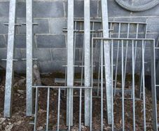 galvanized road barriers