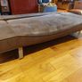 Sofa-bed, light brown, suede feel Image 5