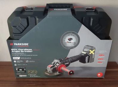 Parkside Performance X20V Cordless Brushless Angle Grinder + Cutting Disc Set. /  Performance X20V Cordless Brushless Impact Driver 1/4 Hex 226NM. / Parkside PERFORMANCE 230V / 1700W Corded Angle Grinder. 125mm Cutting Disc.