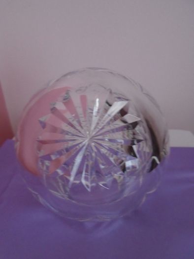Cut glass ornament,Glass ball, Cut glass