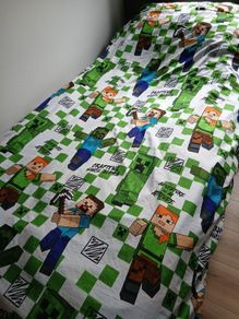 reversable Minecraft duvet cover set