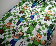 reversable Minecraft duvet cover set