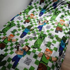 reversable Minecraft duvet cover set