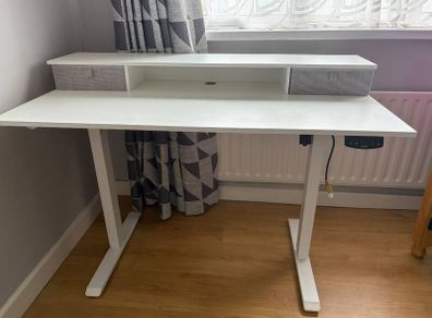 Agilestic Electric Height Adjustable Standing Desk with Storage