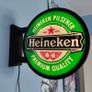 Heineken Inspired LED Light Box Wall Sign | Illuminated Bar Pub Man Cave Beer Image 4
