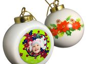 Personalised Christmas tree ornament with your own photo