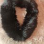 Black faux fur collar Perfect condition Postage included Image 2