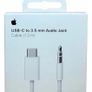 Apple Usb-c To 3.5mm Type-c Audio Jack Aux Adapter Cable A3299 1.2m White Image 2